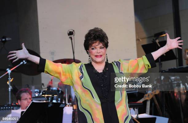 Connie Francis performs during the 31st Annual Seaside Summer Concert Series at Asser Levy Park, Coney Island on July 30, 2009 in New York City.