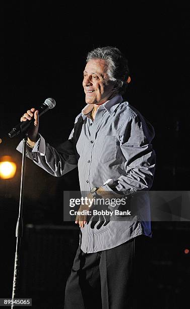 Frankie Valli performs during the 31st Annual Seaside Summer Concert Series at Asser Levy Park, Coney Island on July 30, 2009 in New York City.