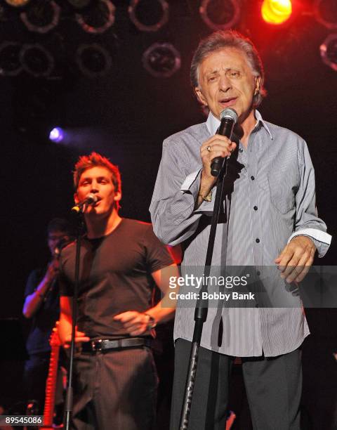 Frankie Valli and The Four Seasons perform during the 31st Annual Seaside Summer Concert Series at Asser Levy Park, Coney Island on July 30, 2009 in...