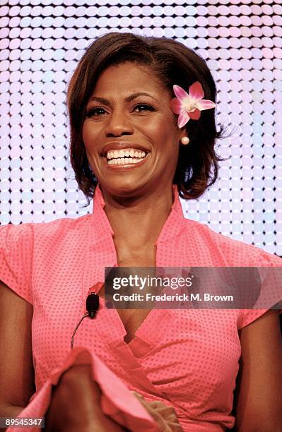 Omarosa of the television show 'Life After' speaks during the TV One Network Cable portion of the 2009 Summer Television Critics Association Press...