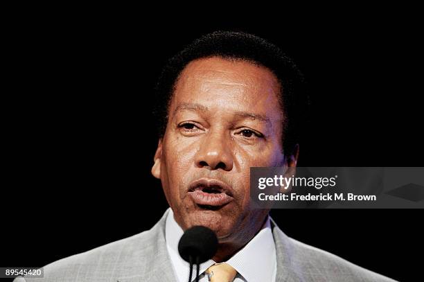 President and CEO Jonathan Rodgers of TV One Network speaks during the Cable portion of the 2009 Summer Television Critics Association Press Tour at...