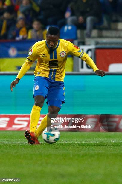 Suleiman Abdullahi of Braunschweig during the Second Bundesliga match between Eintracht Braunschweig and Fortuna Duesseldorf at Eintracht Stadion on...