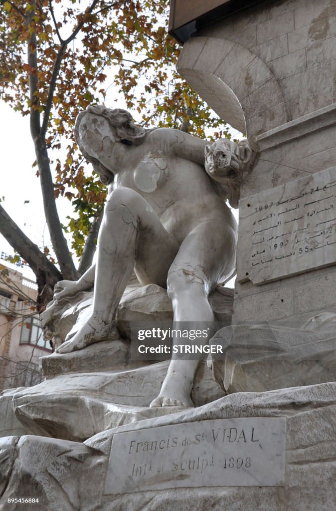 ALGERIA-CULTURE-SCULPTURE-VANDALISM