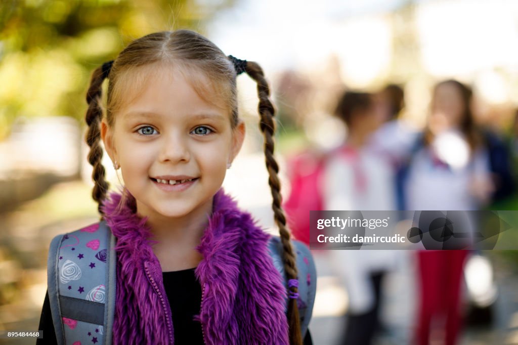 Sweet little schoolgirl