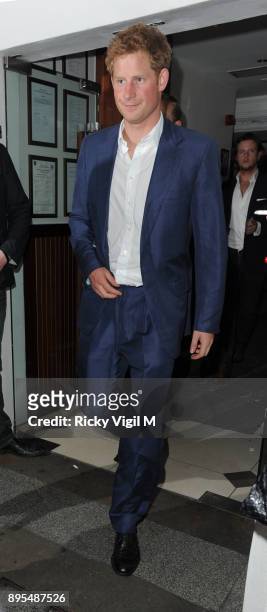 Prince Harry attends The Dark Knight Rises premiere afterparty on July 18, 2012 in London, England.