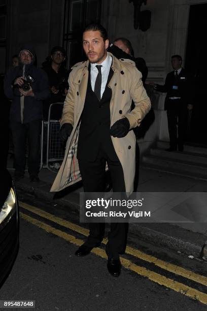 Tom Hardy attends The Dark Knight Rises premiere afterparty on July 18, 2012 in London, England.