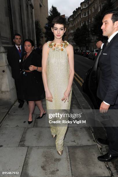 Anne Hathaway attends The Dark Knight Rises premiere afterparty on July 18, 2012 in London, England.