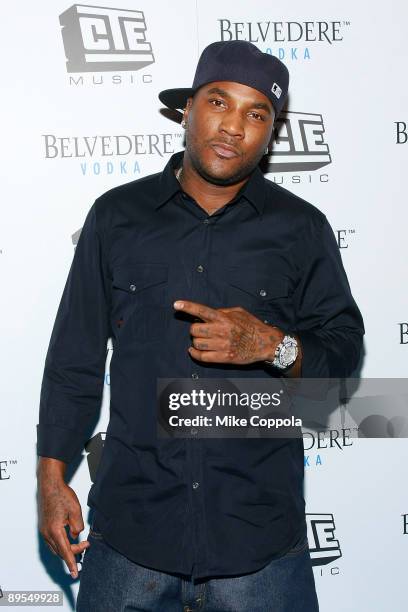 Rapper Young Jeezy celebrates the partnership between Young Jeezy and Belvedere Vodka at Prime on July 31, 2009 in New York City.