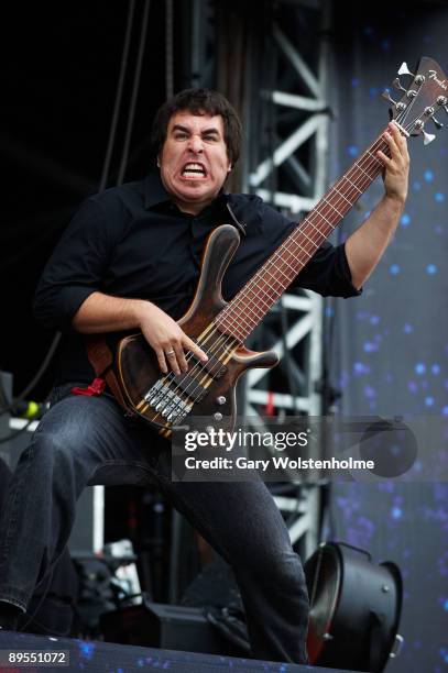 Tye Zamora of Alien Ant Farm performs on stage on the first day of Sonisphere at Knebworth House on August 1, 2009 in Stevenage, England.