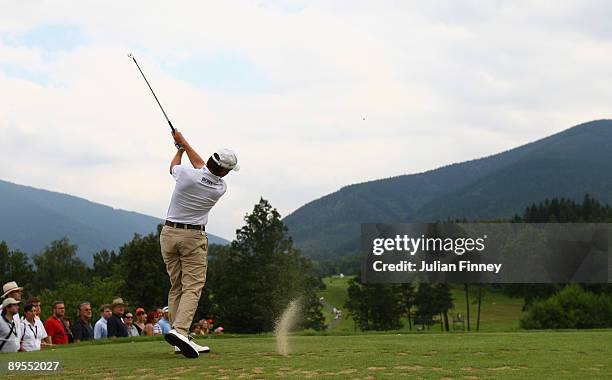 Steve Webster of England in action during day three of the Moravia Silesia Open Golf on August 1, 2009 in Celadna, Czech Republic.