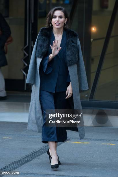 Veronica Echegui attends the 'Me Estas Matando Susana' movie photocall in Madrid on Dec 19, 2017