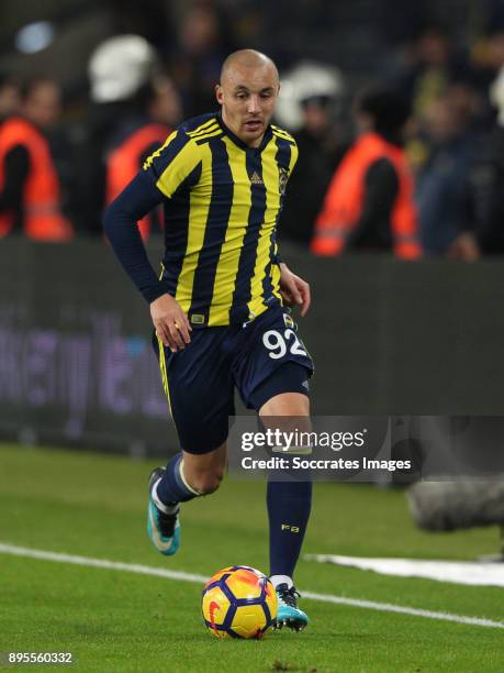 Aatif Chahechouhe of Fenerbahce during the Turkish Super lig match between Fenerbahce v Karabukspor at the Sukru Saracoglustadion on December 18,...