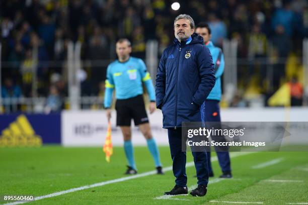 Coach Aykut Kocaman of Fenerbahce during the Turkish Super lig match between Fenerbahce v Karabukspor at the Sukru Saracoglustadion on December 18,...