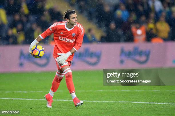 Caglar Sahin Akbaba of Karabukspor during the Turkish Super lig match between Fenerbahce v Karabukspor at the Sukru Saracoglustadion on December 18,...