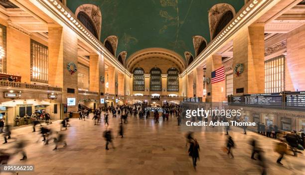grand central station, new york city, usa - grand central terminal fotografías e imágenes de stock