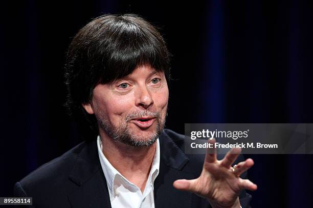 Filmmaker Ken Burns speaks at "Ken Burn's The National Parks: America's Best Idea" panel discussion during the PBS portion of the 2009 Summer...