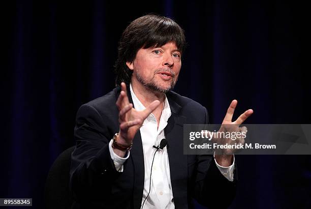 Filmmaker Ken Burns speaks at "Ken Burn's The National Parks: America's Best Idea" panel discussion during the PBS portion of the 2009 Summer...