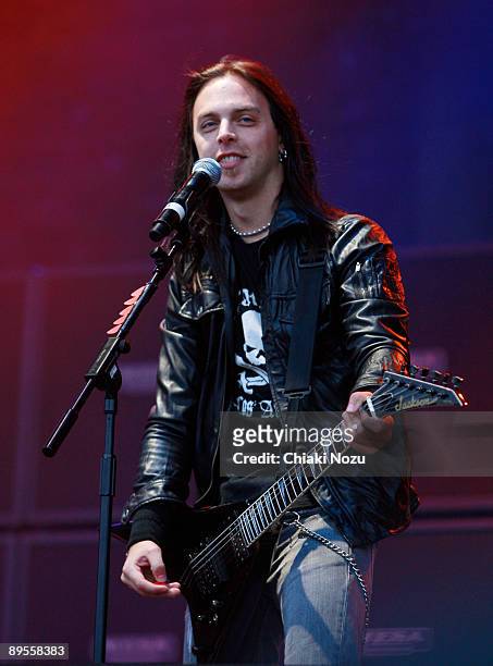 Matt Tuck of Bullet For My Valentine performs at Sonisphere at Knebworth House on August 1, 2009 in Stevenage, England.