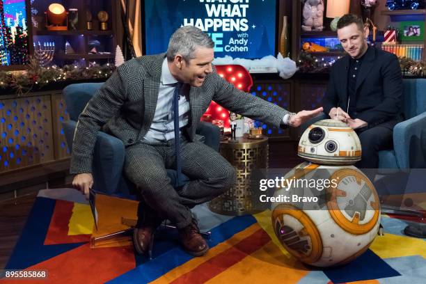 Pictured : Andy Cohen and Jamie Bell --