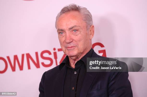 Actor Udo Kier attends the premiere of "Downsizing" at Regency Village Theatre on December 18, 2017 in Westwood, California.