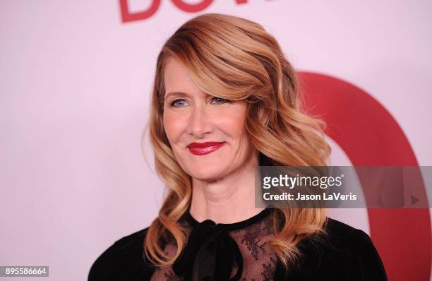 Actress Laura Dern attends the premiere of "Downsizing" at Regency Village Theatre on December 18, 2017 in Westwood, California.