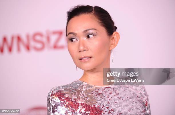 Actress Hong Chau attends the premiere of "Downsizing" at Regency Village Theatre on December 18, 2017 in Westwood, California.