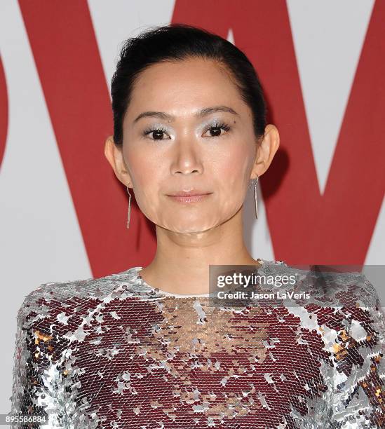 Actress Hong Chau attends the premiere of "Downsizing" at Regency Village Theatre on December 18, 2017 in Westwood, California.