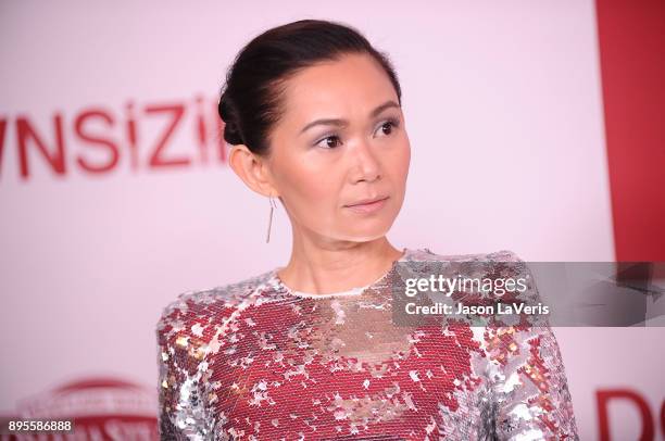 Actress Hong Chau attends the premiere of "Downsizing" at Regency Village Theatre on December 18, 2017 in Westwood, California.