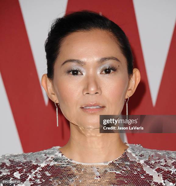 Actress Hong Chau attends the premiere of "Downsizing" at Regency Village Theatre on December 18, 2017 in Westwood, California.