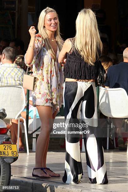 Alex Curran , wife of footballer Steven Gerrard, is seen on August 2, 2009 in St Tropez, France.