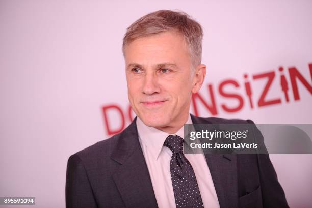 Actor Christoph Waltz attends the premiere of "Downsizing" at Regency Village Theatre on December 18, 2017 in Westwood, California.
