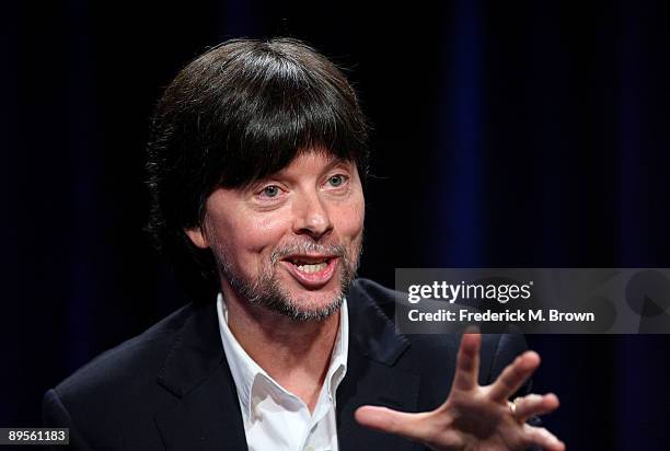 Filmmaker Ken Burns speaks at "Ken Burn's The National Parks: America's Best Idea" panel discussion during the PBS portion of the 2009 Summer...