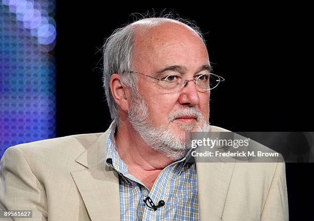 Executive producer and series producer Graham Chedd speaks at "Sesame Street" 40th Anniversary & Electric Company Panel Discussion during the PBS...