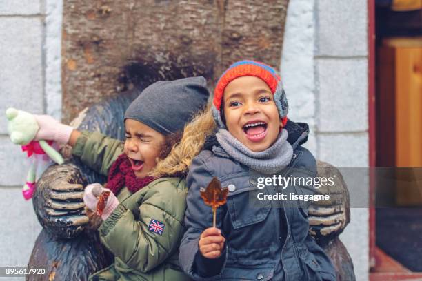 het winkelen van kerstmis - boxing day shopping in winter stockfoto's en -beelden