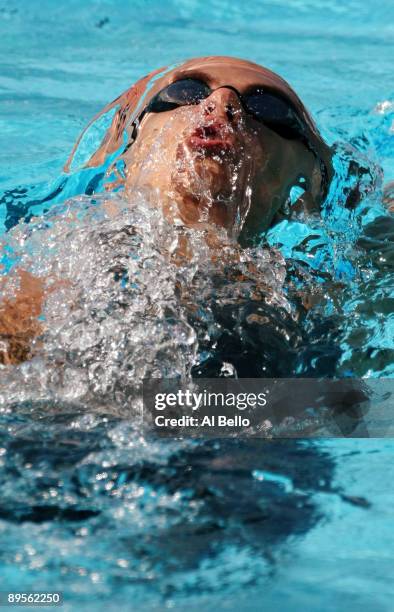 Niksa Roki of Croatia competes in the Men's 400m Individual Medley Heats during the 13th FINA World Championships at the Stadio del Nuoto on August...