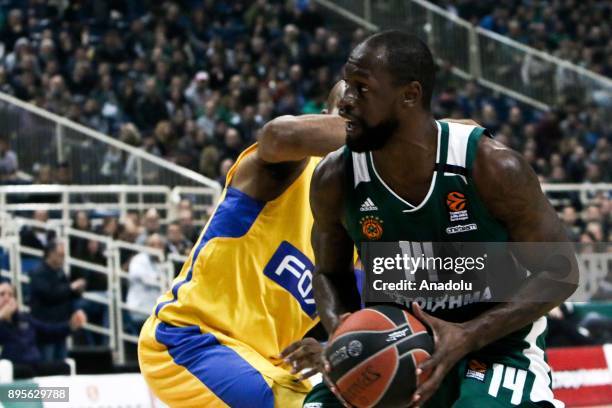 James Gist of Panathinaikos Superfoods Athens in action during the Turkish Airlines Euroleague basketball match between Panathinaikos Superfoods...