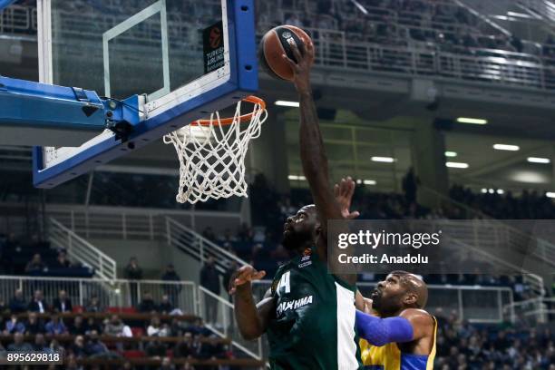 James Gist of Panathinaikos Superfoods Athens in action during the Turkish Airlines Euroleague basketball match between Panathinaikos Superfoods...