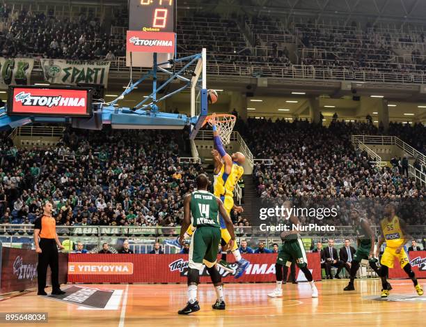 Euroleague basketball game between Panathinaikos Superfoods Athens and Maccabi Fox Tel Aviv in Athens, Greece, 19 December 2017.