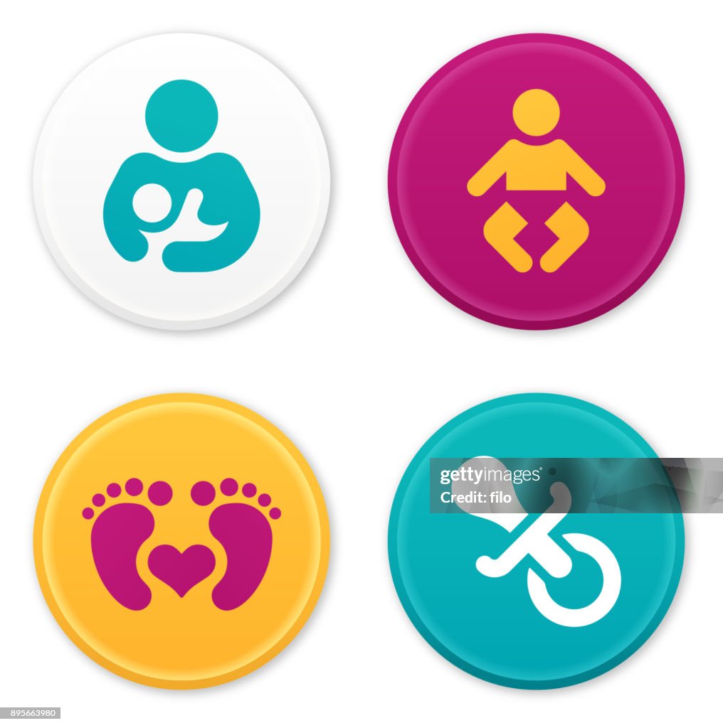 Baby and Parent Icons and Symbols
