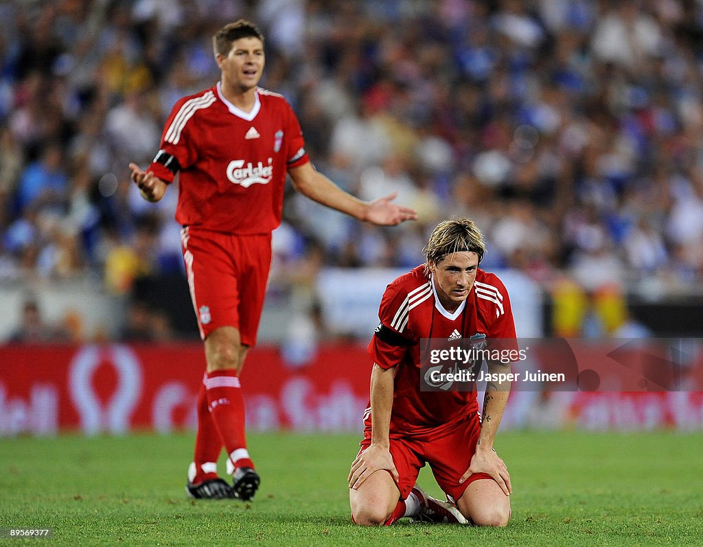 RCD Espanyol v Liverpool - Pre Season Friendly