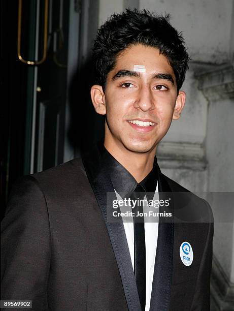 Dev Patel attends screening of 'Slumdog Millionaire' at Somerset House on August 2, 2009 in London, England.