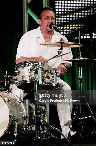 Percussionist Bobby Sanabria from the program 'Latin Music USA' speaks during the PBS portion of the 2009 Summer Television Critics Association Press...