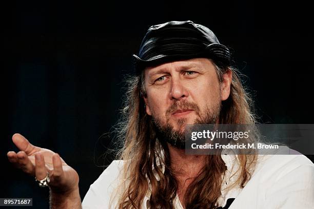 Filmmaker Steven Sebring from the program "Patti Smith Dream of Life" speaks during the PBS portion of the 2009 Summer Television Critics Association...