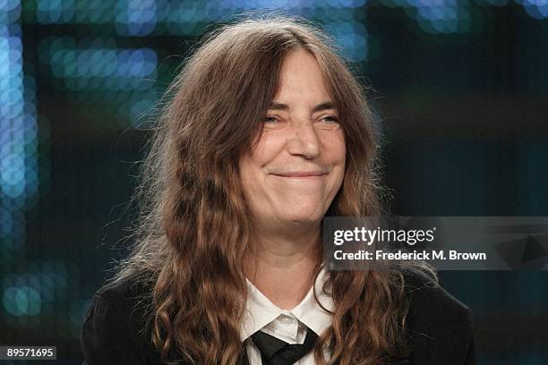 Musician Patti Smith from the program "Patti Smith Dream of Life" speaks during the PBS portion of the 2009 Summer Television Critics Association...