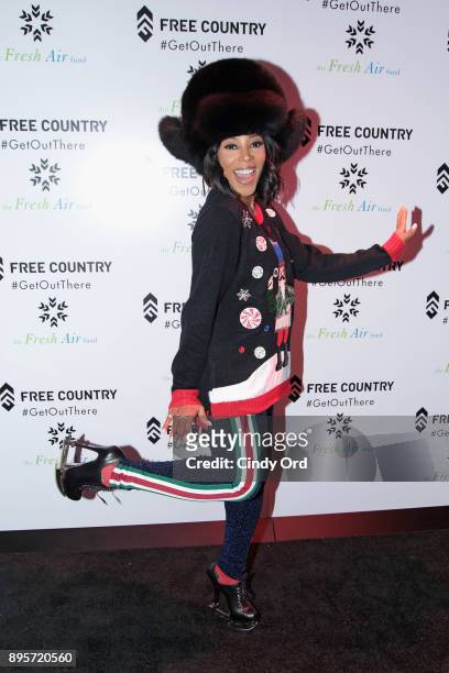 Fresh Air Fund Alumna June Ambrose attends the Free Country and The Fresh Air Fund Partnership Celebration at The Rink at Bryant Park on December 19,...