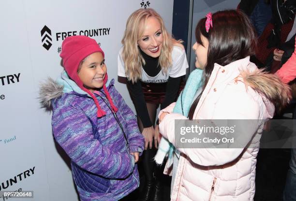 Olympic Medalist Nastia Liukin attends the Free Country and The Fresh Air Fund Partnership Celebration at The Rink at Bryant Park on December 19,...