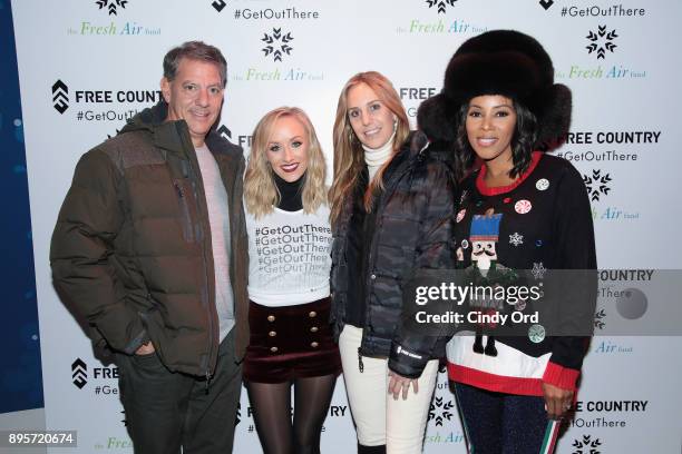 Ira Schwartz, Nastia Liukin, Jody Schwartz, and June Ambrose attend the Free Country and The Fresh Air Fund Partnership Celebration at The Rink at...