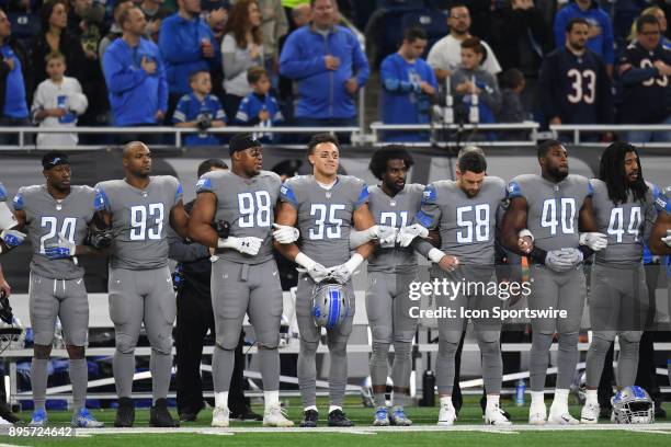 Detroit Lions cornerback Nevin Lawson , defensive tackle Jordan Hill , defensive end Jeremiah Ledbetter , strong safety Miles Killebrew , Detroit...