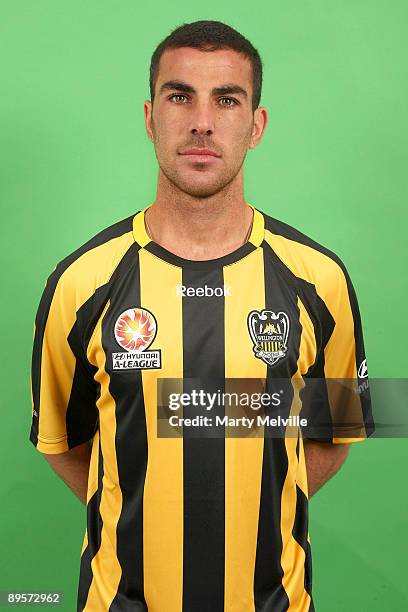 Manny Muscat poses during the official Wellington Phoenix 2009/10 Hyundai A-League headshots session at Westpac Stadium on July 14, 2009 in...