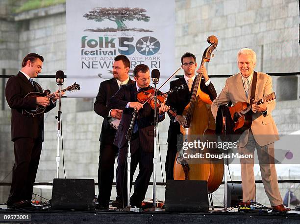 Del McCoury and the Del McCourey Band performs at the 2009 Newport Folk Festival at Fort Adams State Park on August 2, 2009 in Newport, Rhode Island.